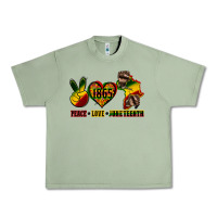 Oil Green peace love juneteenth Urban Heavy Tee - CowGirlArtShop