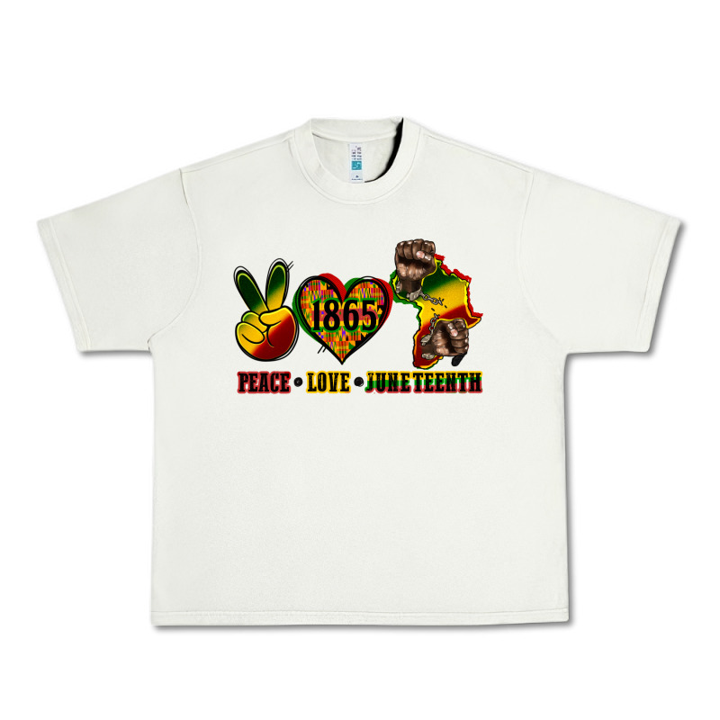 Peace Love Juneteenth Urban Heavy Tee by CowGirlArtShop | Teevron