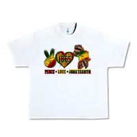 White peace love juneteenth Urban Heavy Tee - CowGirlArtShop