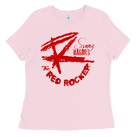 Bubblegum Pink red rocker music Ladies Tee - Craftify