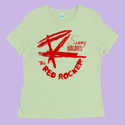 Red Rocker Music Ladies Tee Designed By Craftify