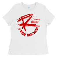 White red rocker music Ladies Tee - Craftify
