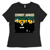 Black Cowboy Junkies, Cowboy, Junkies, Cowboy Junkie, Cowboy Junkies vintage Ladies Tee - Craftify