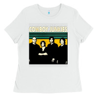 White Cowboy Junkies, Cowboy, Junkies, Cowboy Junkie, Cowboy Junkies vintage Ladies Tee - Craftify