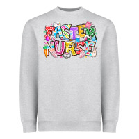 Heather Grey Easter Nurse Heavyweight Sweatshirt - CowhideDigitalArt