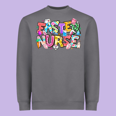 Easter Nurse Heavyweight Sweatshirt Designed By Cowhidedigitalart
