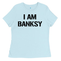 Baby Blue i am banksy Ladies Tee - Craftify