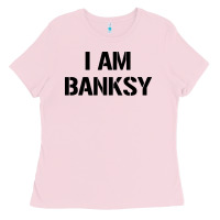 Bubblegum Pink i am banksy Ladies Tee - Craftify