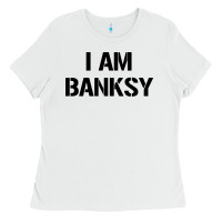 White i am banksy Ladies Tee - Craftify