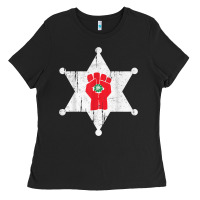Gonzos Sheriff Hunters S Thompson Ladies Tee | Teevron