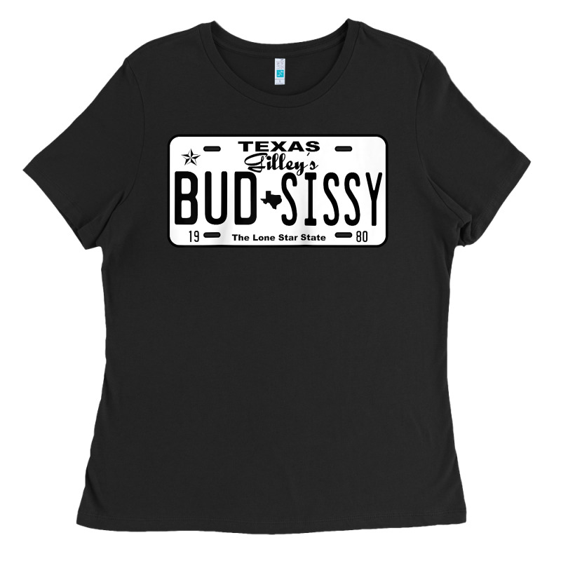 Country Love Gilley's Bud N Sissy Texas Cowboy License Gift Raglan Bas Ladies Tee by Craftify | Teevron