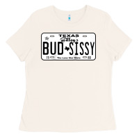 Bone country love gilley's bud n sissy texas cowboy license gift raglan bas Ladies Tee - Craftify