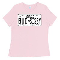 Bubblegum Pink country love gilley's bud n sissy texas cowboy license gift raglan bas Ladies Tee - Craftify