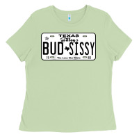 Matcha country love gilley's bud n sissy texas cowboy license gift raglan bas Ladies Tee - Craftify
