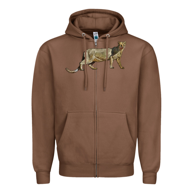 Jaguarundi Zipper Hoodie by LillyAllenDesigns | Teevron
