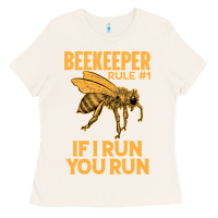 Bone bee beekeeper if i run you run bumble bee humour 449 hive beekeeping Ladies Tee - Craftify