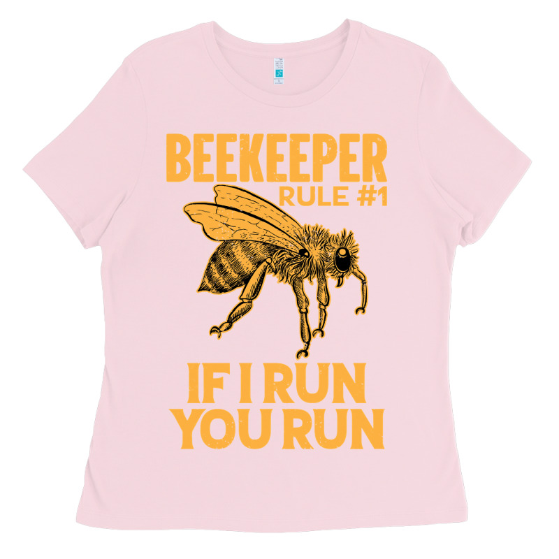 Bee Beekeeper If I Run You Run Bumble Bee Humour 449 Hive Beekeeping Ladies Tee by Craftify | Teevron