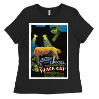 Black Black Cat, The (1934) 1 Ladies Tee - trangStudio