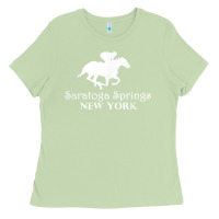Matcha Saratoga Springs New York Horse Racing Jockey Ladies Tee - Craftify