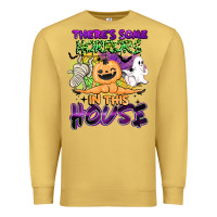 Antique Gold theres some horrors in this house Premium Sweatshirt - BarkalooDesign