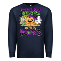 Navy theres some horrors in this house Premium Sweatshirt - BarkalooDesign