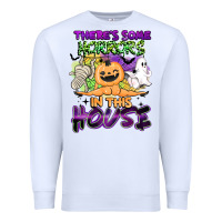 White theres some horrors in this house Premium Sweatshirt - BarkalooDesign