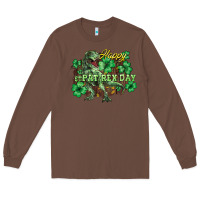 Chestnut Happy St. Patrick's Day T-Rex Long Sleeve Tee - HowdyJamesFarm