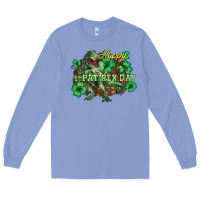 Colony Blue Happy St. Patrick's Day T-Rex Long Sleeve Tee - HowdyJamesFarm