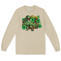Mushroom Happy St. Patrick's Day T-Rex Long Sleeve Tee - HowdyJamesFarm
