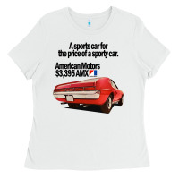 White AMC AMX Ladies Tee - Craftify