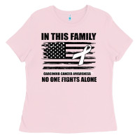 No One Fights Alone Pancreatic Cancer Awareness Ladies Tee | Teevron