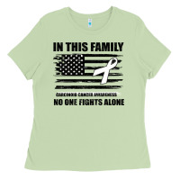 Matcha No One Fights Alone Pancreatic Cancer Awareness Ladies Tee - Bettercallsaul
