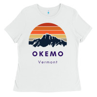 Okemo Vermont Skiing Snowboarding Hikers Gifts For Vt Travel Ladies Tee | Teevron