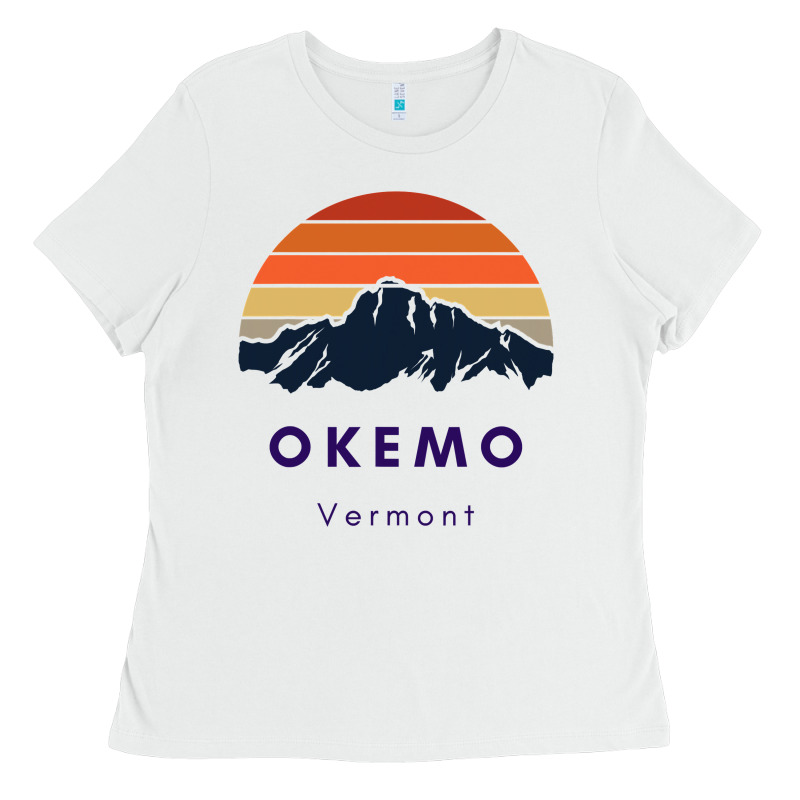 Okemo Vermont Skiing Snowboarding Hikers Gifts For Vt Travel Ladies Tee by InspiraDesign | Teevron