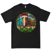 Black Brown Horse Christmas Premium Tee - RanaPortraitStore