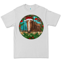 Dove Grey Brown Horse Christmas Premium Tee - RanaPortraitStore