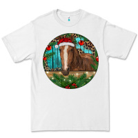White Brown Horse Christmas Premium Tee - RanaPortraitStore