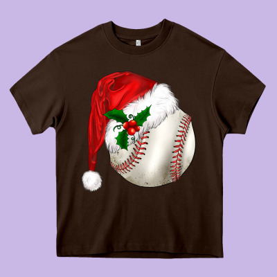Christmas Sports Heavy Core Tee Designed By Barkaloodesign