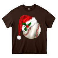 Chocolate Brown christmas sports Heavy Core Tee - BarkalooDesign