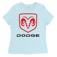 Baby Blue ram trucks Ladies Tee - InspiraDesign