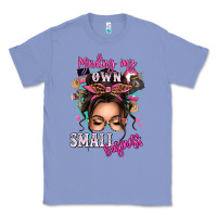 Colony Blue minding my own small business messy bun Classic Tee - texasbilliewilder