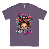 Lavender minding my own small business messy bun Classic Tee - texasbilliewilder