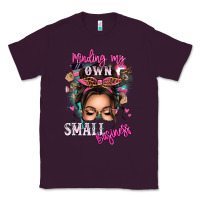 Plum minding my own small business messy bun Classic Tee - texasbilliewilder