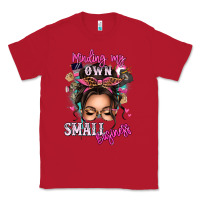 Red minding my own small business messy bun Classic Tee - texasbilliewilder