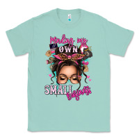 Seafoam minding my own small business messy bun Classic Tee - texasbilliewilder