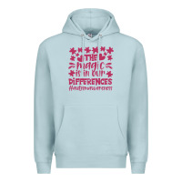 Blue Mist the magic is in our diference Premium Hoodie - CowhideDigitalArt