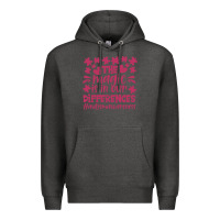 Charcoal Heather the magic is in our diference Premium Hoodie - CowhideDigitalArt