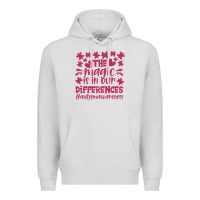 Dove Grey the magic is in our diference Premium Hoodie - CowhideDigitalArt