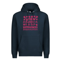 Navy the magic is in our diference Premium Hoodie - CowhideDigitalArt