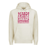 Oatmeal Heather the magic is in our diference Premium Hoodie - CowhideDigitalArt